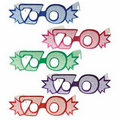 Numbered Glittered Foil Eyeglasses (Full Head Size)